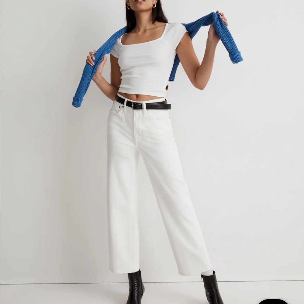 Madewell Perfect Vintage Wide Leg Crop Jean